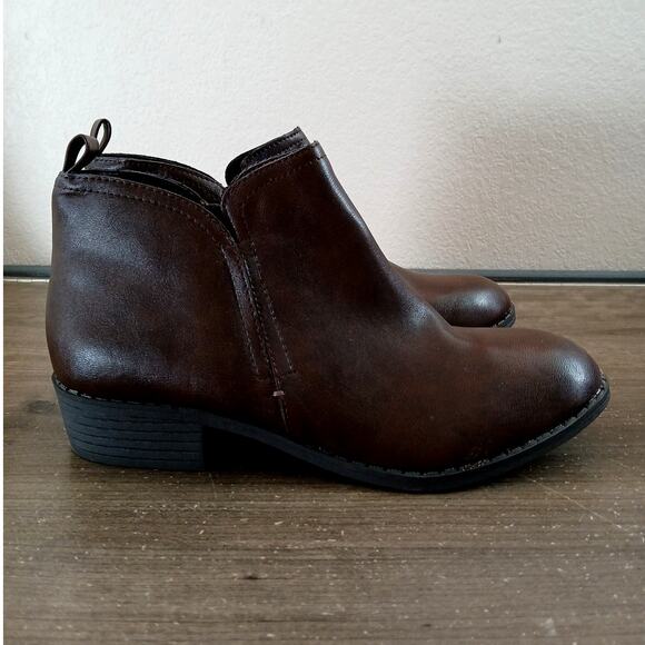 Sun + Stone Women's brown Cadee Block Heel Booties Size 8 - Picture 2 of 6